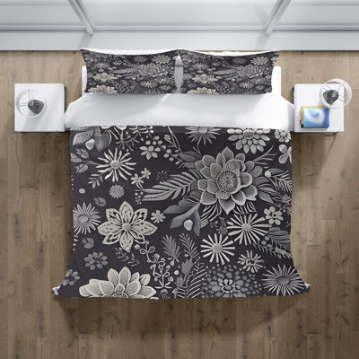 Polyester Floral Duvet Cover