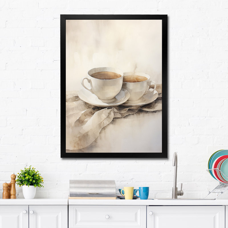 Bridesdale Food Coffee Tea V, H 40 po x l 30 po x P 1,5 po, Cadre photo noir