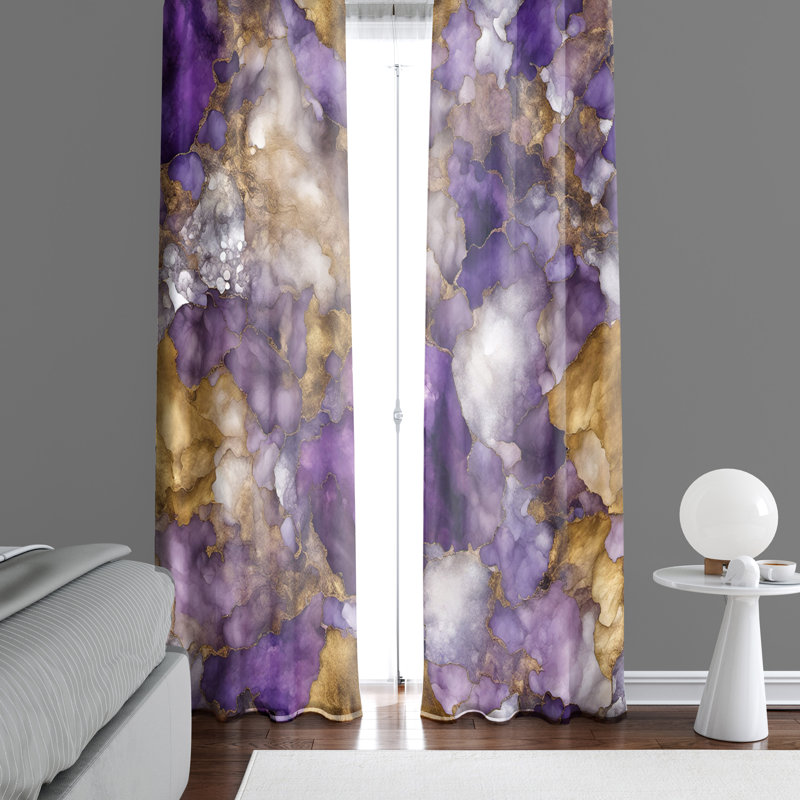 Paire de rideaux semi-transparents en polyester Areon, L 20 po x L 52 po