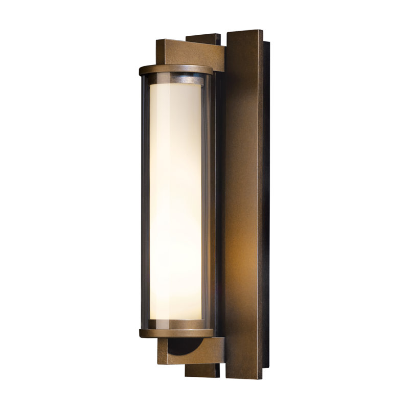 Plafonnier encastré d'extérieur Fuse 1, Bronze côtier, H 17 po x l 4,6 po x P 6,4 po