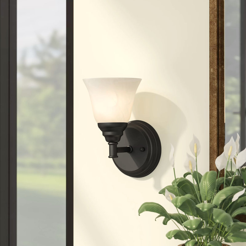 Clayten Steel Armed Sconce, Oil Rubbed Bronze