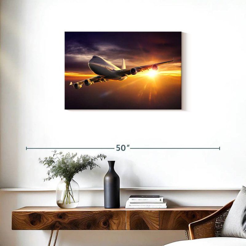 Mehar Sunset Plane, 20" H x 30" W