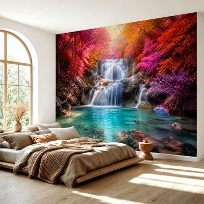 Papier peint adhésif peler et coller Waterfalls Deep Forest Erawan Waterfall National Park