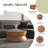 Franciscka Bernie Round Coffee Table, Java Brown
