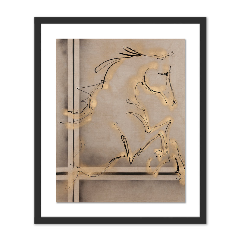 Greeting I Print by Donna Bernstein, Black, 24" H x 20" W x 1.5" D