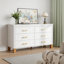 Commode double 6 tiroirs en bois robuste-1866298862
