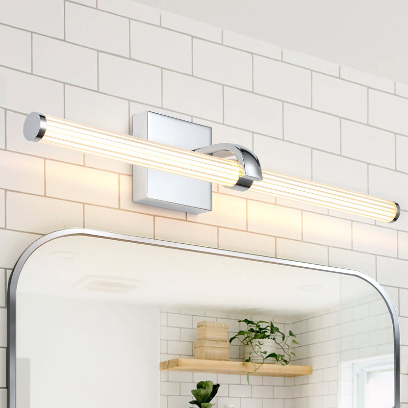 Éclairage pour meuble-lavabo à DEL 28 po, Chrome