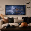 Toile enneigée au lac de lune-620833497