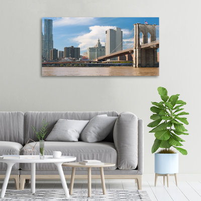 Brooklyn Bridge - No Frame Print on Canvas