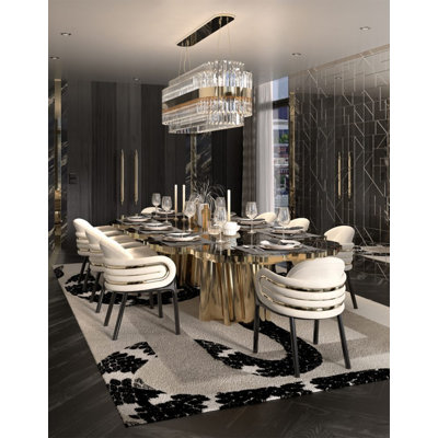 Infinity 6 - Person Double Pedestal Dining Set