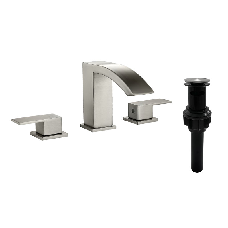 Bathroom Faucet with Drain Assembly, Brushed Nickel