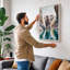 Elephant in Turquoise Modern - Wrapped Canvas-1245483565-1245483573