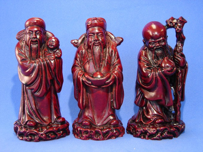 Ensemble de 3 figurines Fuk Luk Sau Gods