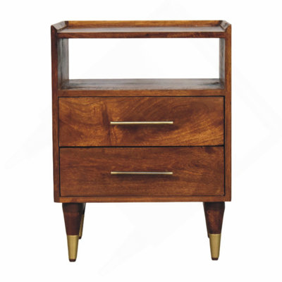 Furniture Solid Wood Chestnut Bedside
