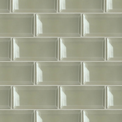 Carrelage mural en verre Bevel Nude 4 po X 8 po (0,22 pi2 / pièce)