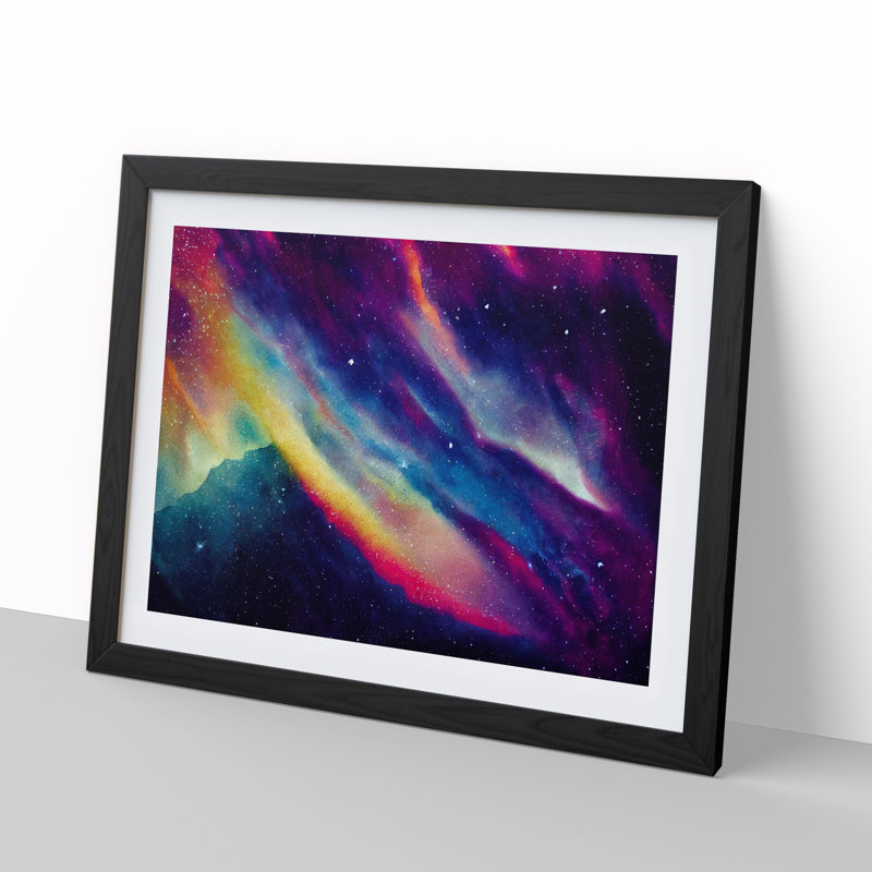 Neon Galaxy Vol.5 - Framed Print, Black, 46cm H x 64cm W