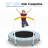 Versatile Mini Trampoline for Kids with Safety Features and Fun Design