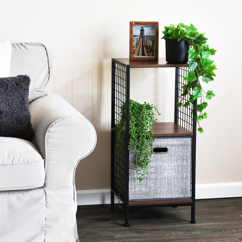 2 Cube Wall Unit , Mid-Century Walnut