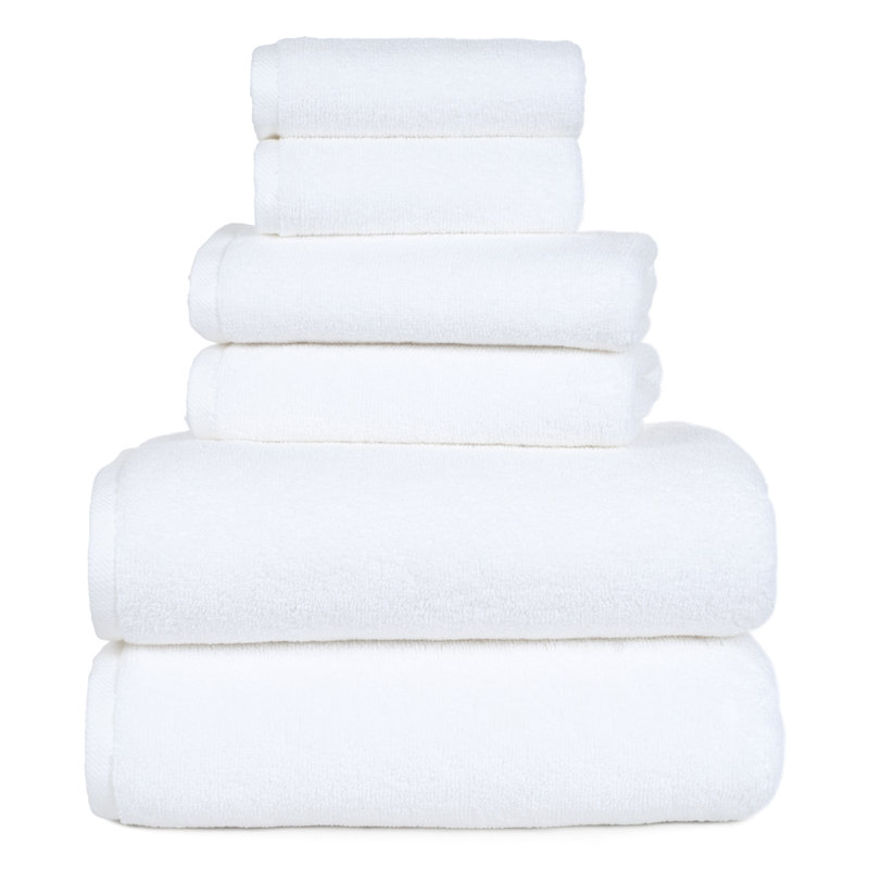 Raheeb Towel Set - Cotton Bathroom Accessories with Bath Towels, Hand Towels, and Washcloths - Machine Washable Towels by Lavish Home 