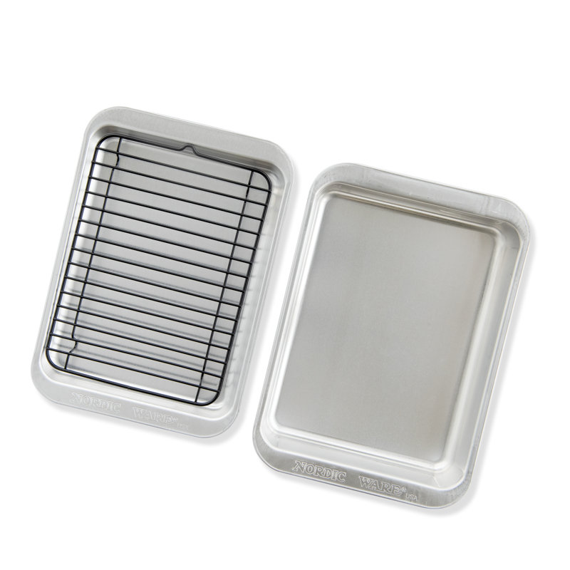 Nordic Ware 8.5" Aluminum 3 Piece Grill and Bakewqare Set