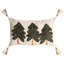 Beige, Green Rectangular Cushion