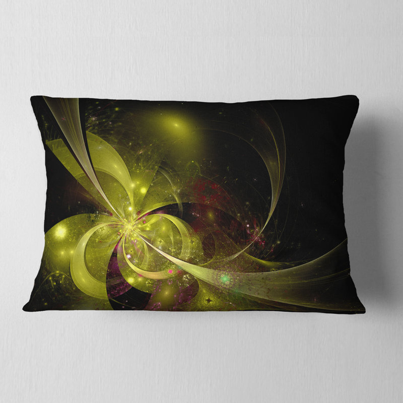 Coussin lombaire en fleur symétrique floral
