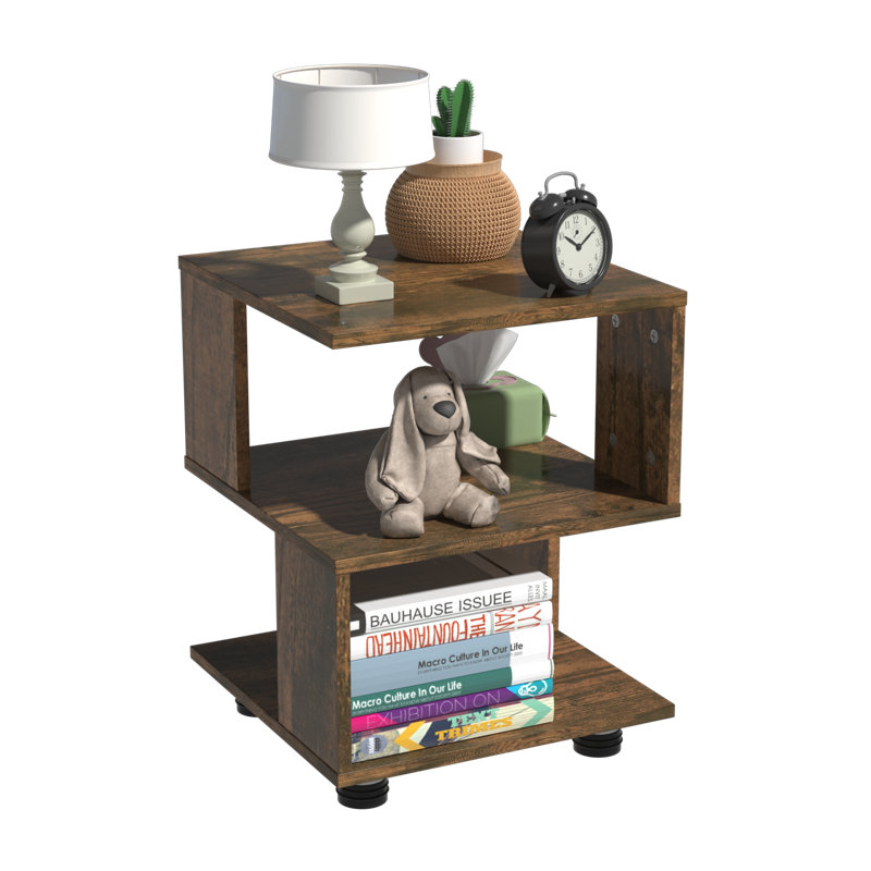 Nevada Manufactured Wood Nightstand, Brown
