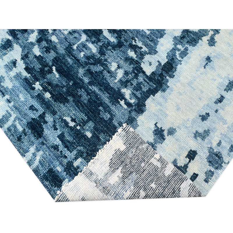 Wool Abstract Area Rug, Rectangle 8' x 10'