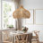 Oceania Rattan Pendant Light - Natural Large Cone 1-Light Polished Handwoven Dimmable Hanging Light For Kitchen Island, Kitchen, Dining Room, Living Room, Bedroom or Hallway in Modern, Farmhouse & Boho Style-240844120
