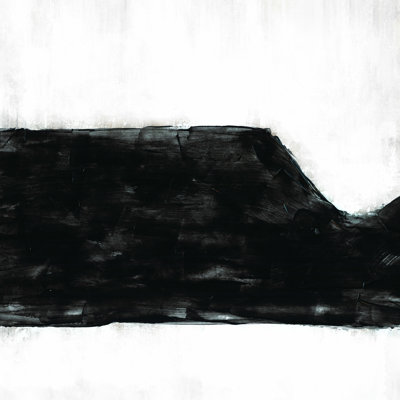 Forme de peinture noire et blanche