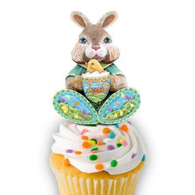 Wood Easter Cake Topper