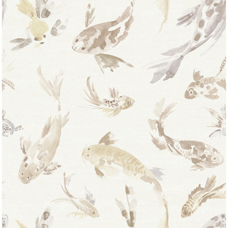 Koi  Wallpaper, Metallic 