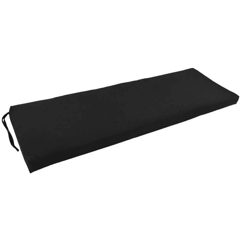 Outdoor 3'' Seat Cushion, Black, 40'' W x 19'' D