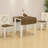 Suzie Brown/Cream Finish Drop Leaf Dining Table, 29.28'' H X 46.78'' W X 29.31'' D