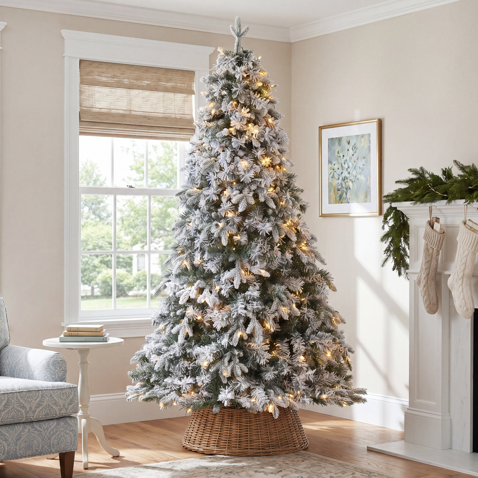 Lighted Artificial Christmas Tree, 5' H
