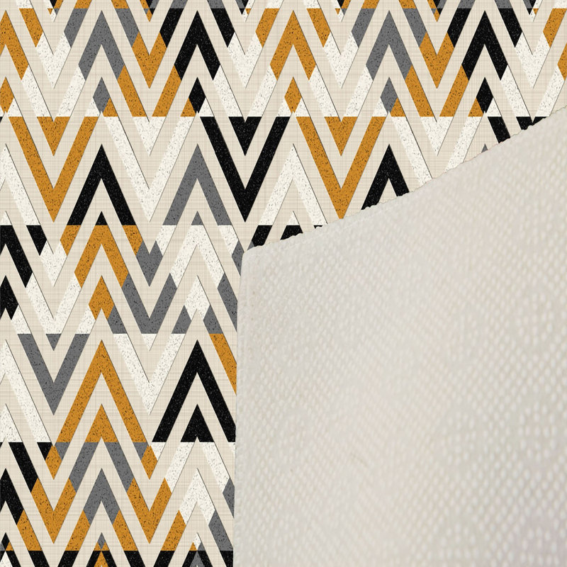 Stylish Woven Carpet, 5.2 x 7.5 Feet | 100% Polyester, 0.3 in Pile Height, Antibacterial, Non-Slip PVC Dot Underside | Machine Washable, 3D Digital Print | Perfect for Living Room, Bedroom & Home Décor
