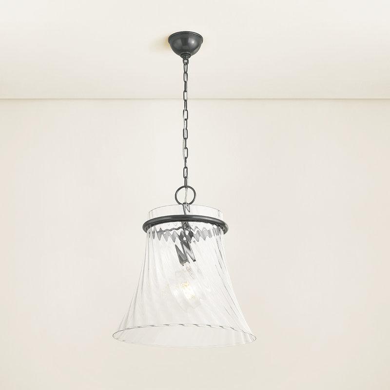 Luminaire suspendu 1 lumière Cantana, H 19,75 po x l 17,75 po x P 17,75 po, Bronze vieilli