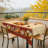 1pc Autumn Decor Thanksgiving Polyester Tablecloth, Pumpkin, Maple Leaves, And Sunflowers Pattern Design, Rectangular And Round Autumn Harvest Tablecloth, Thanksgiving Gift, Suitable For Fall Indoor/Outdoor Use, Camping And Picnic Decoration-374302136