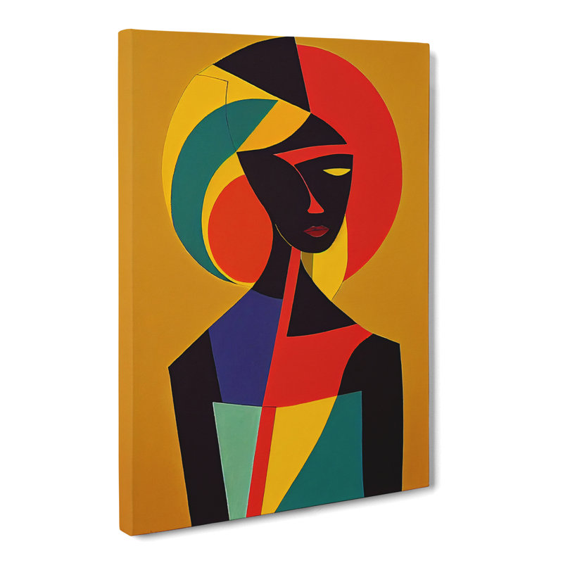 African Woman Cubism Vol.2 - Wrapped Canvas, 76cm H x 50cm W x 3cm D