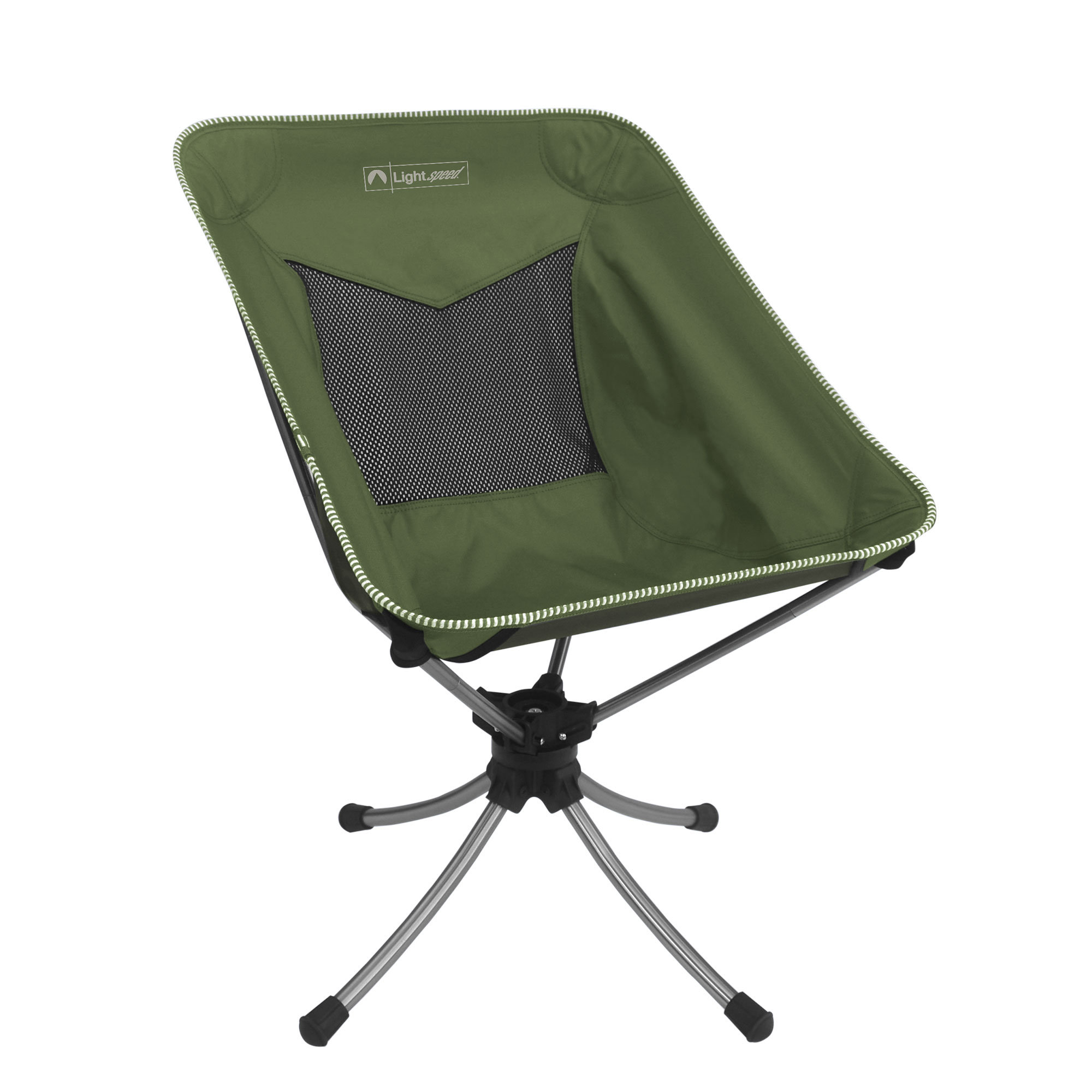 ECR4Kids Lightspeed Outdoors Short Swivel Camp Chair, Outside Seating,  Green & Reviews
