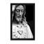 Jesus Christ Black & White - Floater Frame Print on Canvas-954745089-954745099