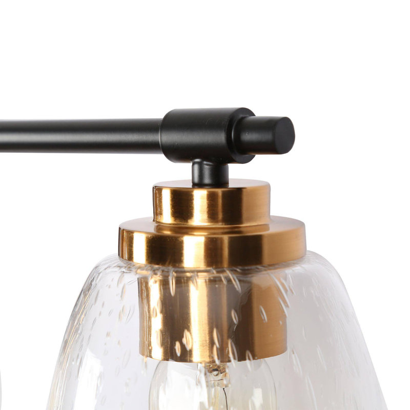 Éclairage de salle de bain 2 lumières à intensité variable avec abat-jour cloche
