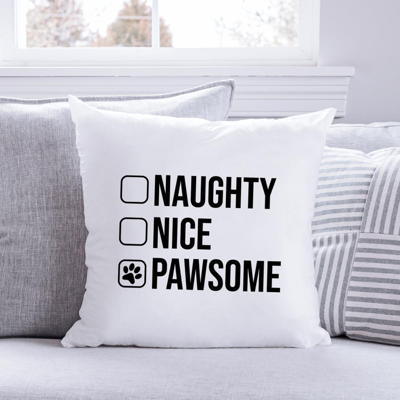 Coussin ChristmasDog_Noir-10, 16 po x 16 po
