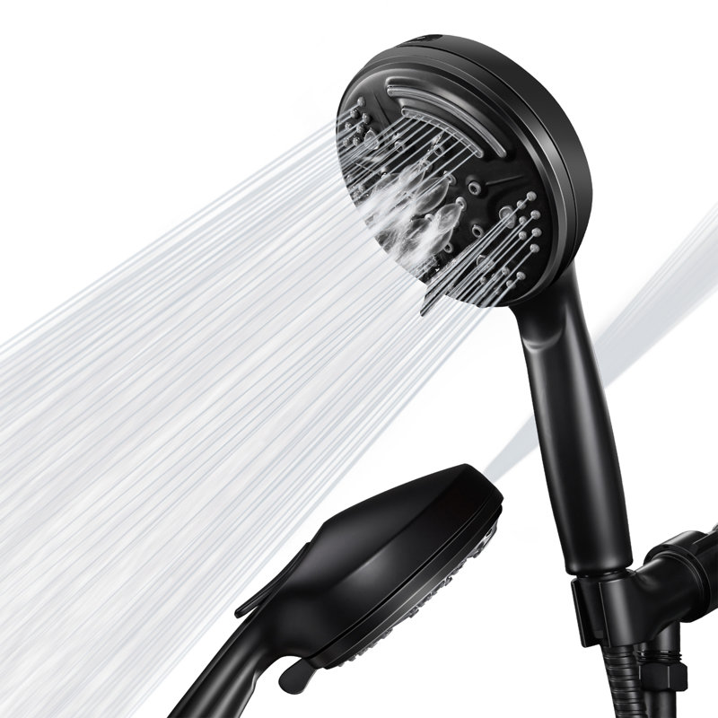 Pomme de douche à main, Noir