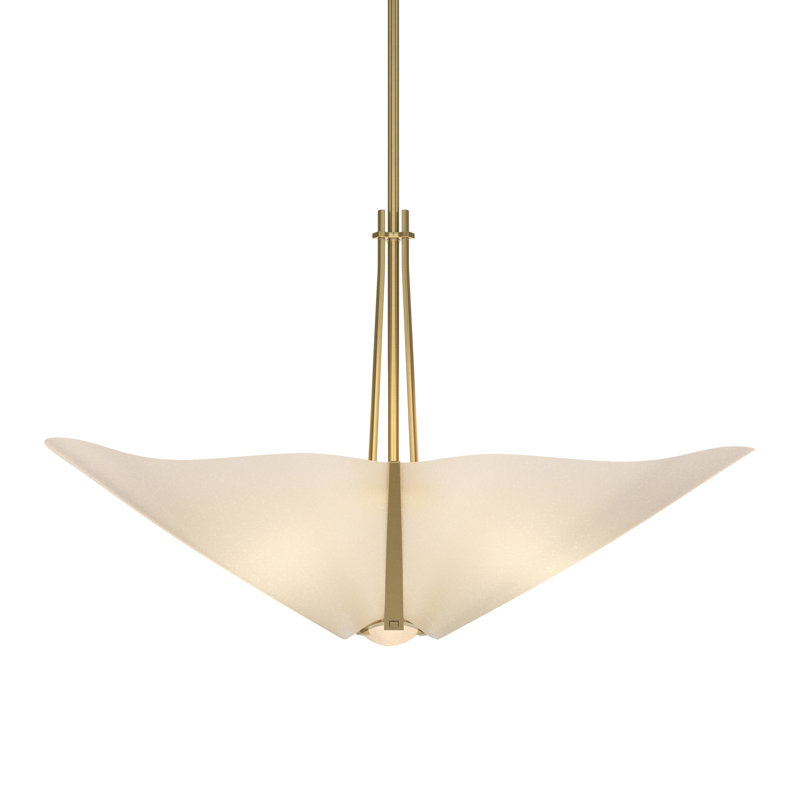 Kirigami 3 - Light Unique/Statement Geometric Chandelier, Modern Brass