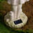 Girl Holding Bubble Lighted Garden Statue Solar Powered LEDs