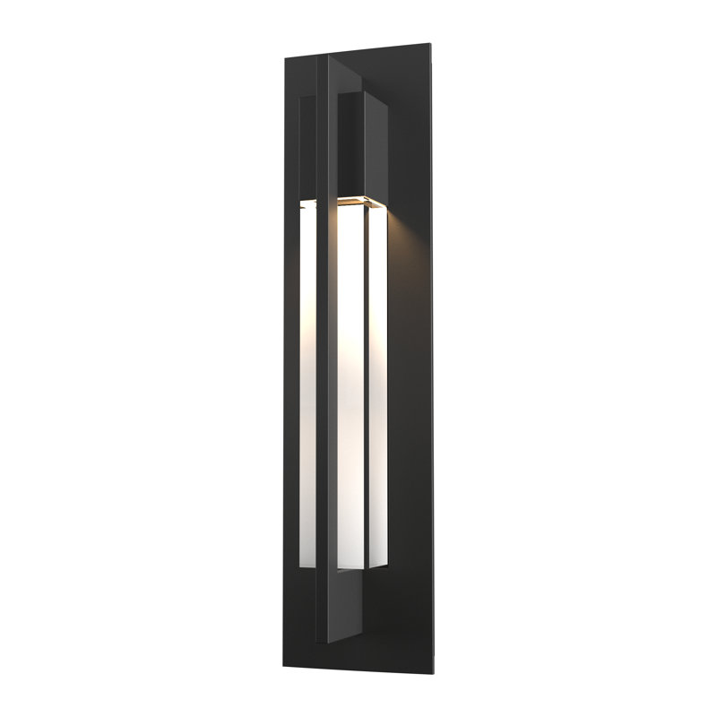 Axis 1 - Light Aluminum Outdoor Flush Mount, 19" H x 4.8" W x 3.3" D, Coastal Black
