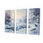 Winter River Window View II - Winter Landscape, art mural-754818133-754818135