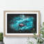 Manta Ray - Picture Frame Graphic Art-62802404-62802405