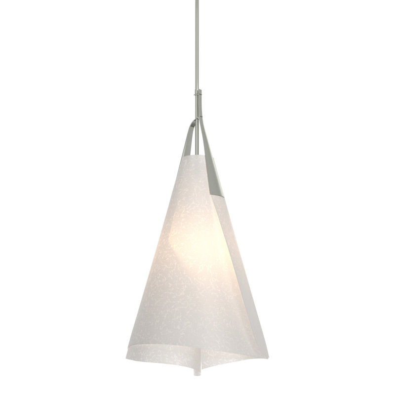Mobius Tall Pendant - Spun Frost Shade, Sterling
